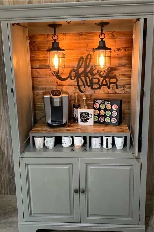 Stand Alone Coffee Bar Cabinet