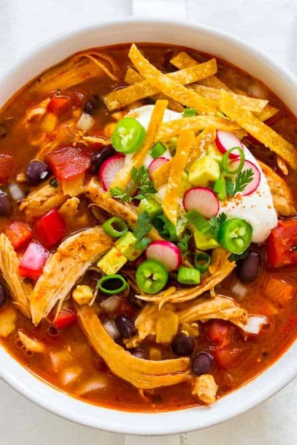 CHICKEN TORTILLA SOUP