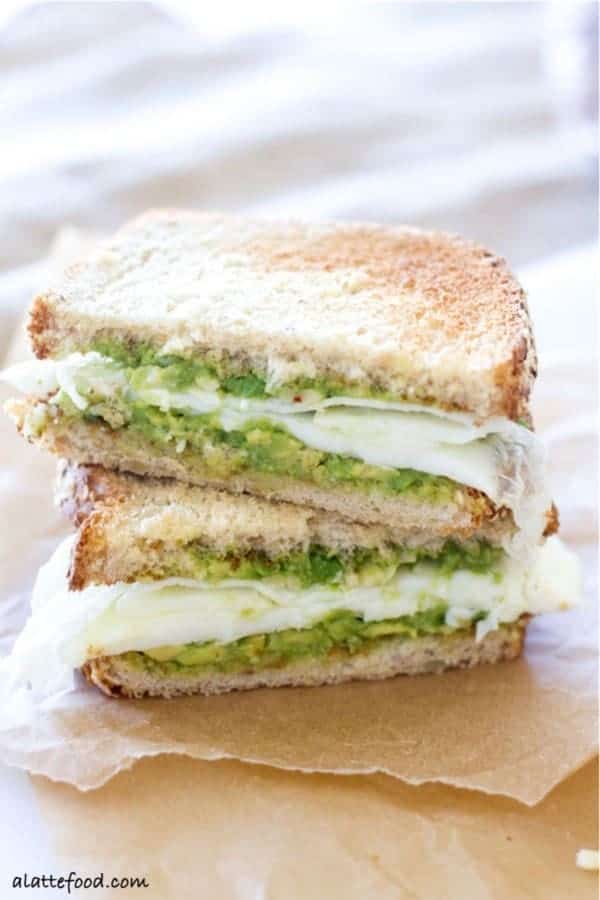 Egg White and Avocado Breakfast Sandwich