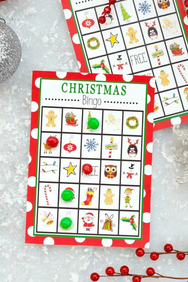 Polka-Dot Christmas Bingo