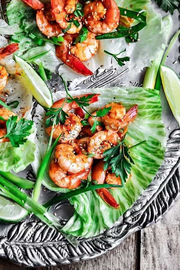 CAJUN SHRIMP LETTUCE WRAPS