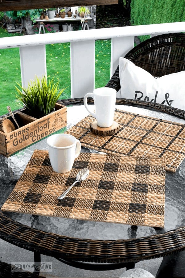 Homemade Buffalo Check Placemat Craft