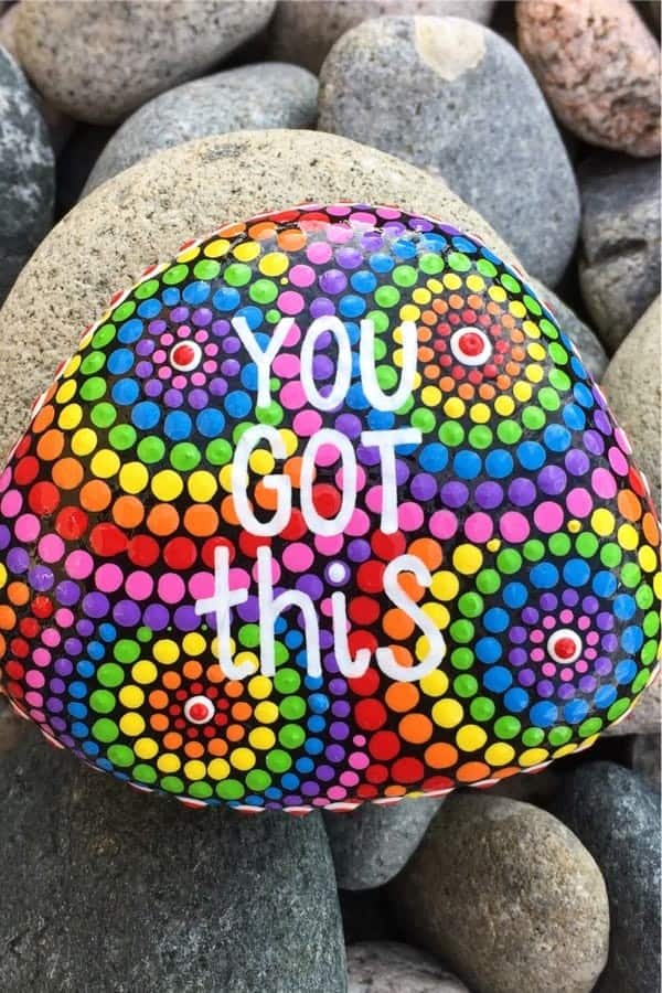 Inspirational Quote On Painted Rock