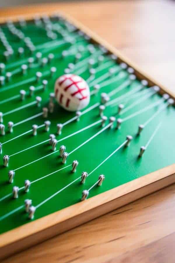 FOOTBALL FIELD STRING ART