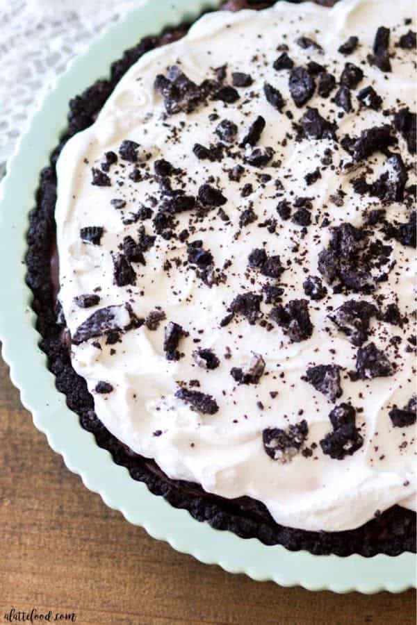 No Bake Oreo Chocolate Cream Pie