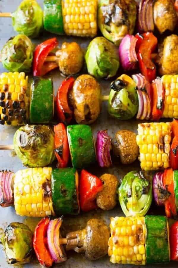 GRILLED FAJITA VEGETABLE SKEWERS