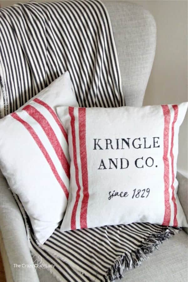 DIY Christmas Pillows At Home