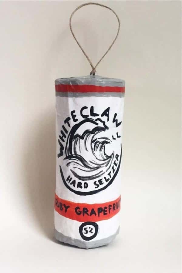 DIY White Claw Paper Mache Craft