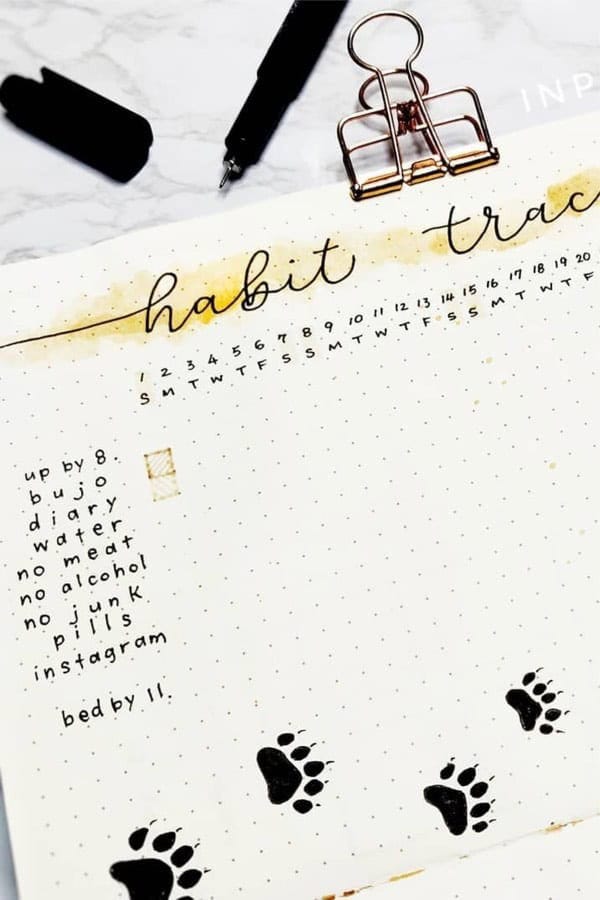 Horizontal Habit Tracker