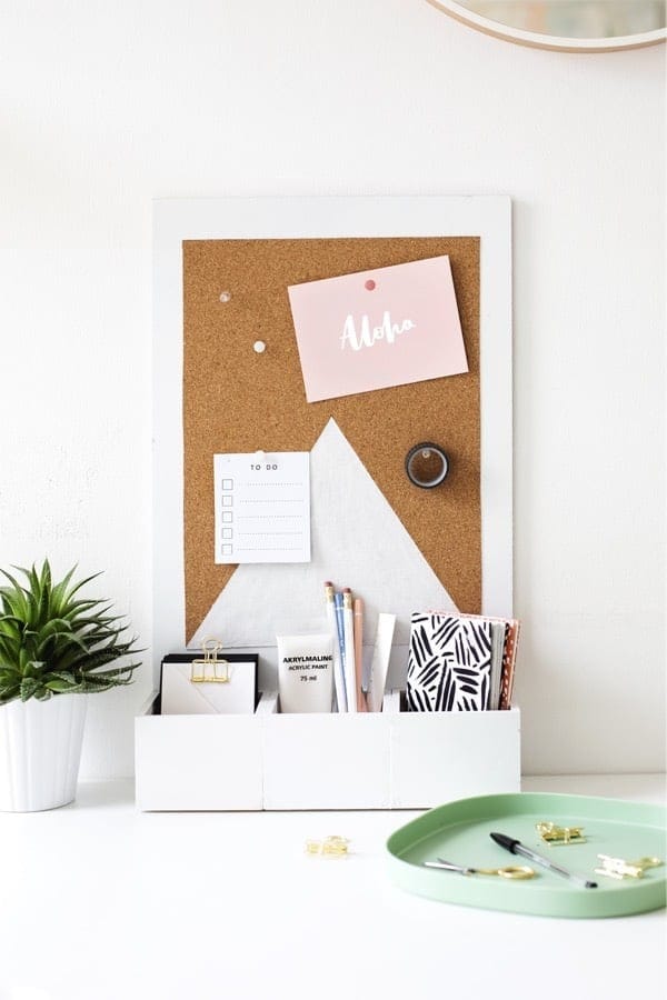 Office Organizer With Corkboard