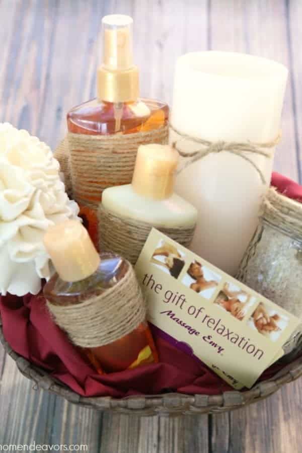 DIY RELAXING SPA GIFT BASKET