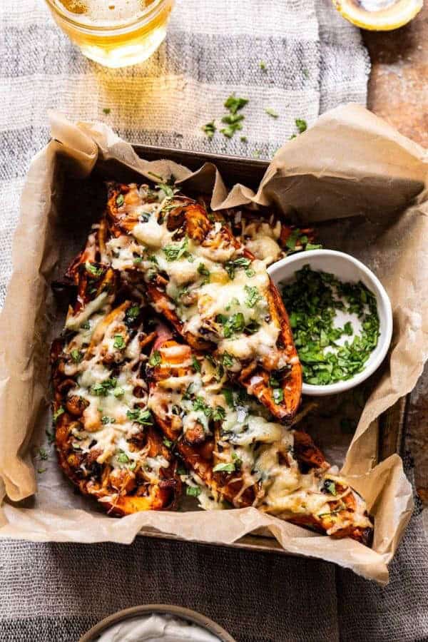 CHIPOTLE CHICKEN SWEET POTATO SKINS