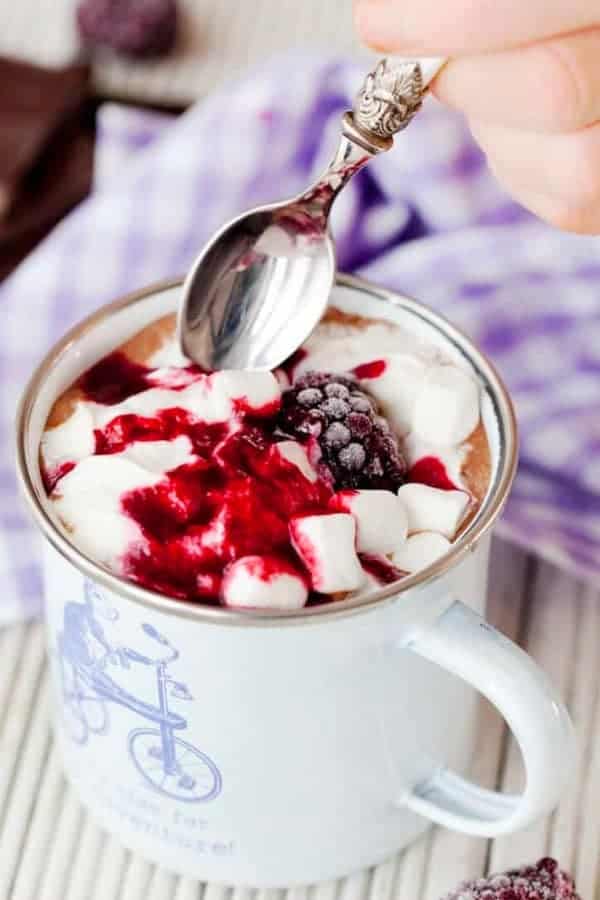 BLACKBERRY HOT CHOCOLATE