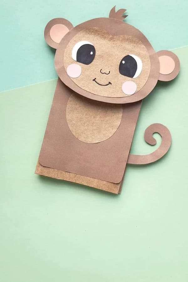 PAPER BAG MONKEY PUPPET