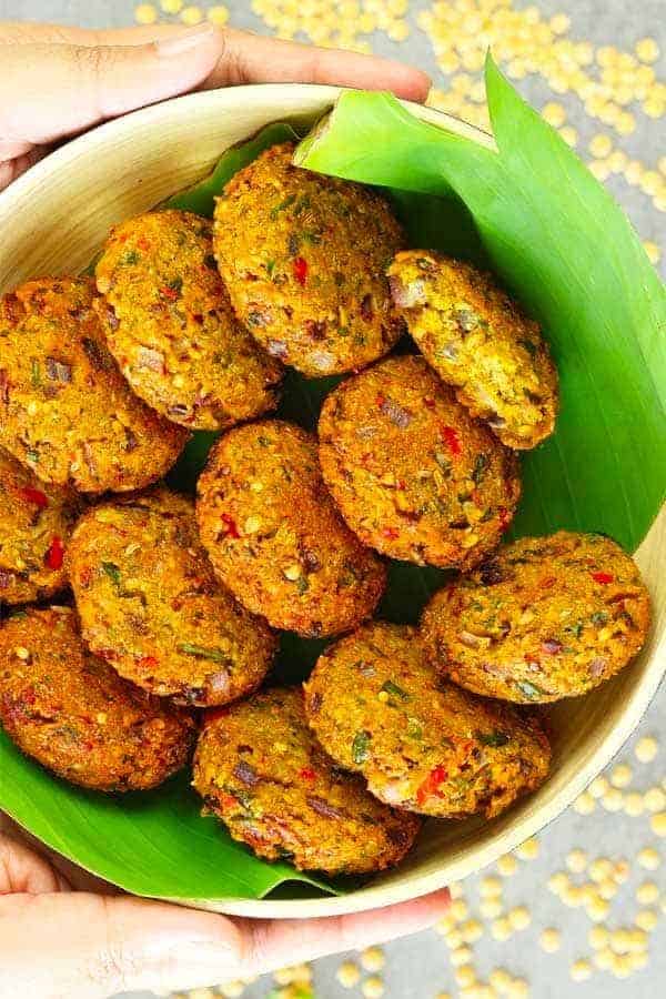 LENTIL FRITTERS (MASALA VADA)