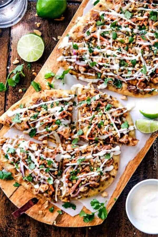 Thai Chicken Flatbread Pizza