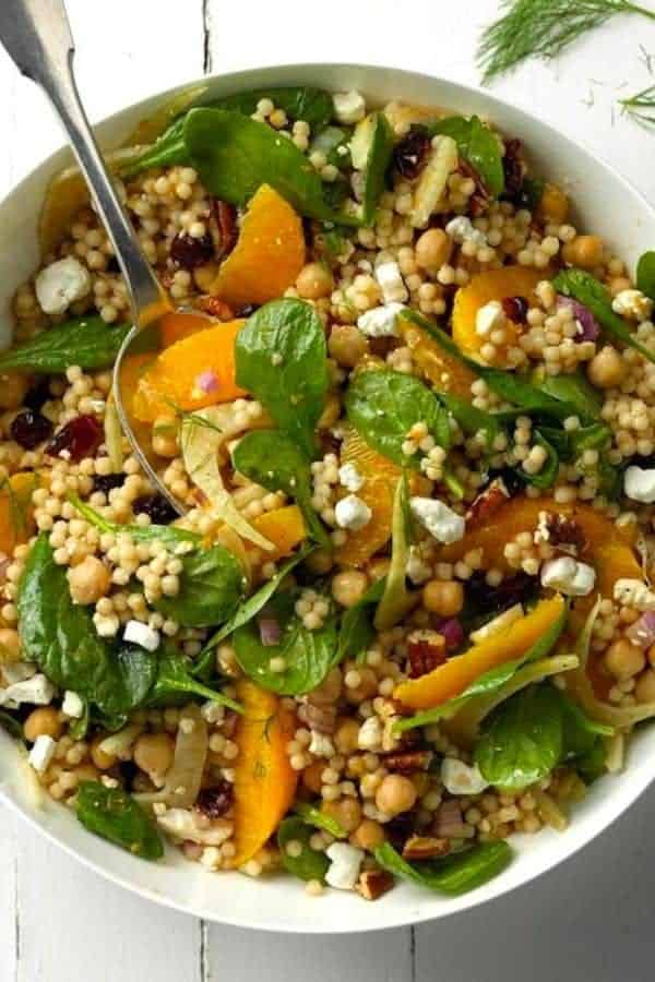 CRAN-ORANGE COUSCOUS SALAD