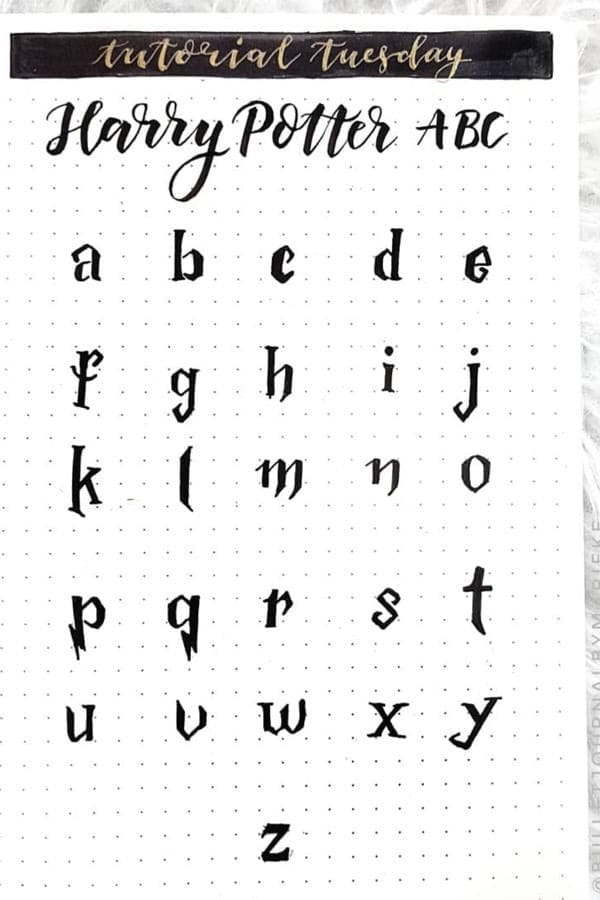 Harry Potter Lettering