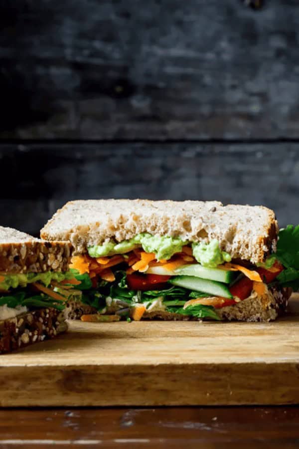 Veggie Hummus Sandwich