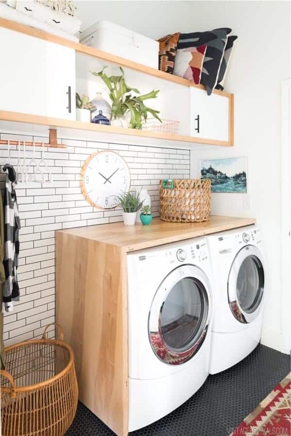 $90 DIY Plywood Waterfall Countertop