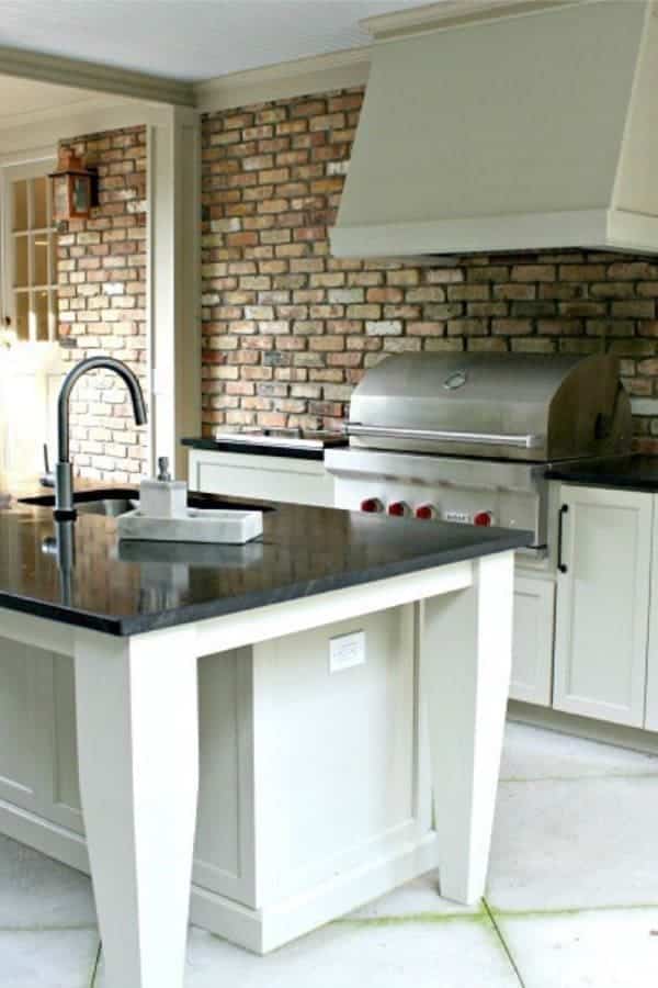 Granite Backyard Kitchen