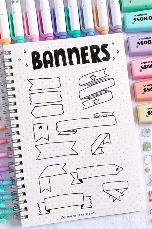 Cute Banners For Bujo Headers