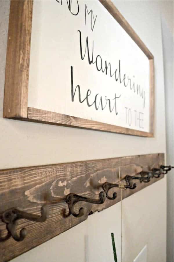 DIY FarmHouse Coat Rack