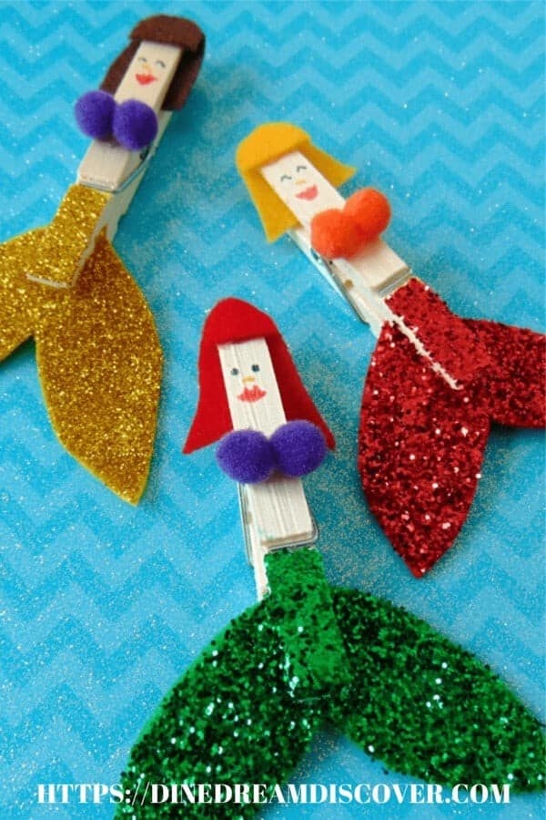 Clothespin Mermaids Craft