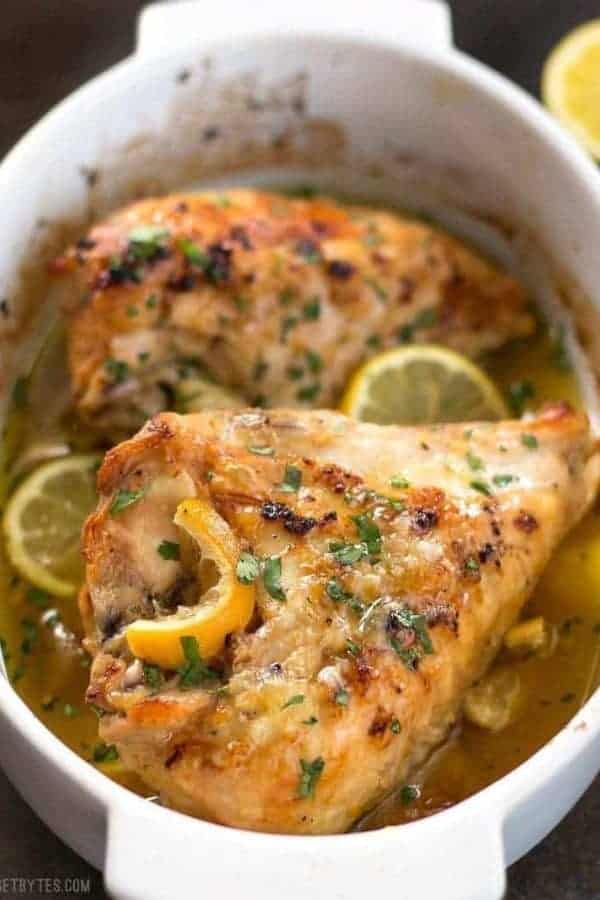 LEMON GARLIC ROAST CHICKEN