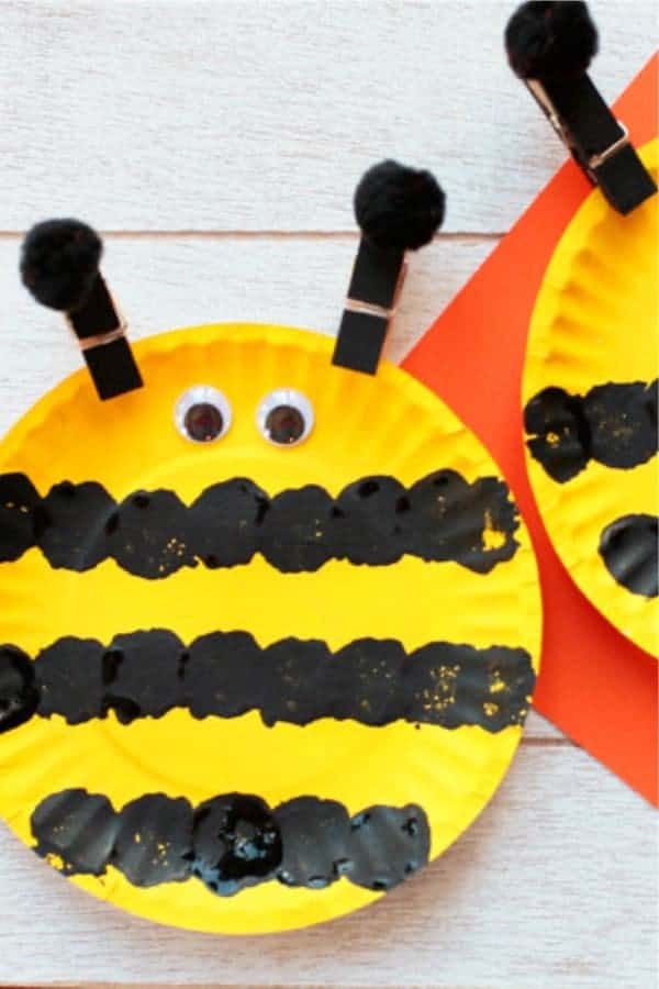 Easy Paper Plate Bee