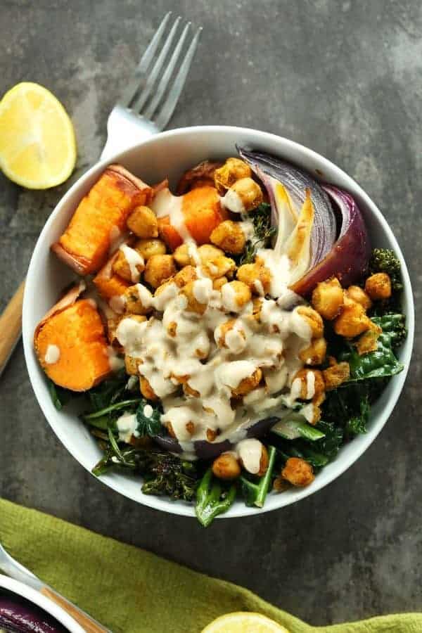 SWEET POTATO AND CHICKPEA BUDDHA BOWL