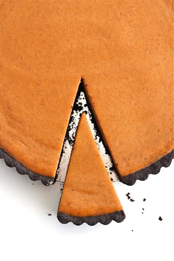 Dark Chocolate Pumpkin Tart