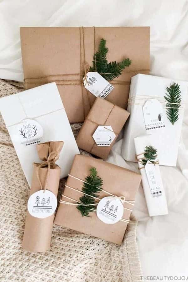 SCANDINAVIAN STYLE GIFT WRAP