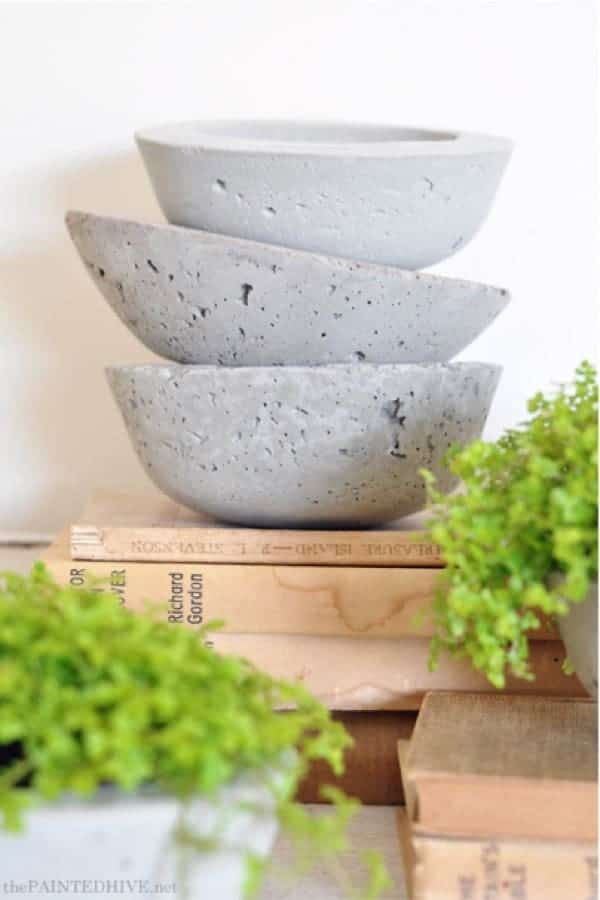 DIY Cement Vessel Planters