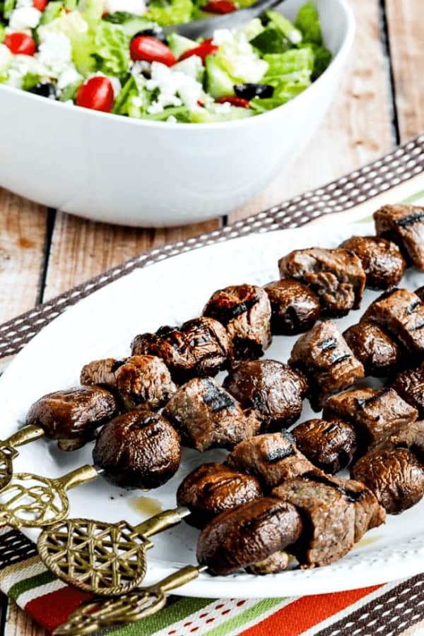 Beef and Mushroom Skewers