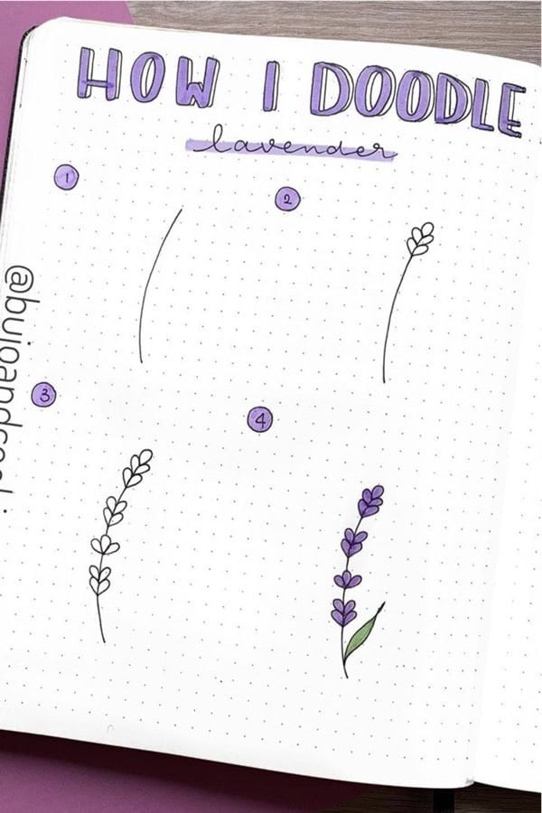 How To Doodle Lavender