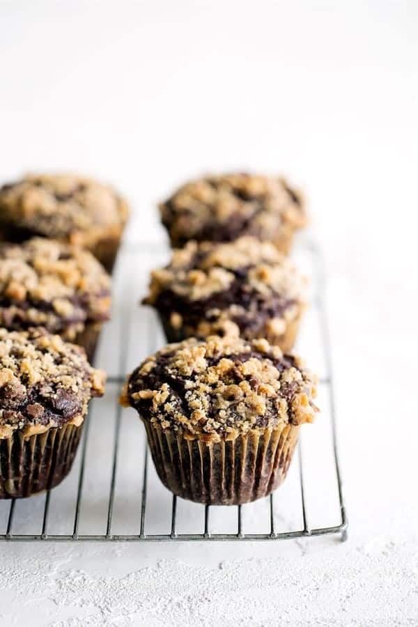 Chocolate Coffee Toffee Crunch Muffins