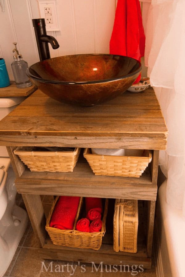 Fence Board Bathroom Vanity