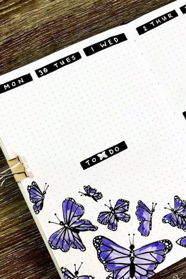 Butterfly Weekly Spread