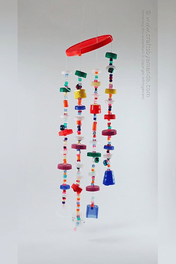 Plastic Lid Wind Chime