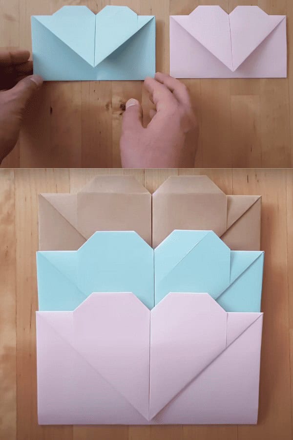 Origami Heart Envelope