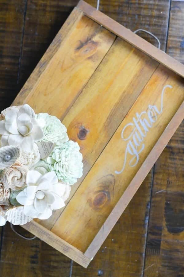 DIY WOODEN TRAY