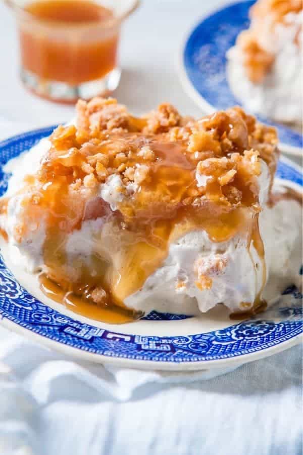 Apple Pie Fried Ice Cream Cake