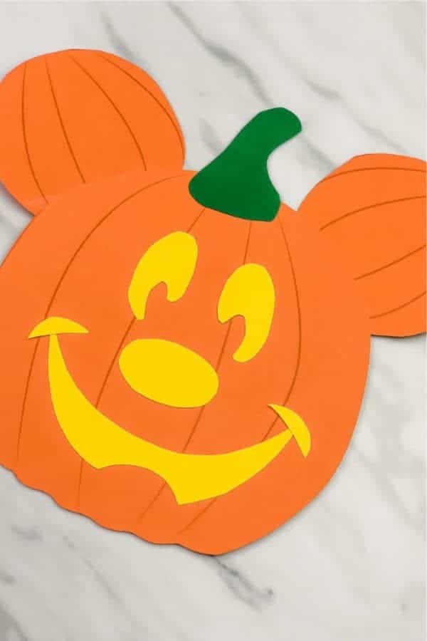 Mickey Mouse Pumpkin Craft For Kids