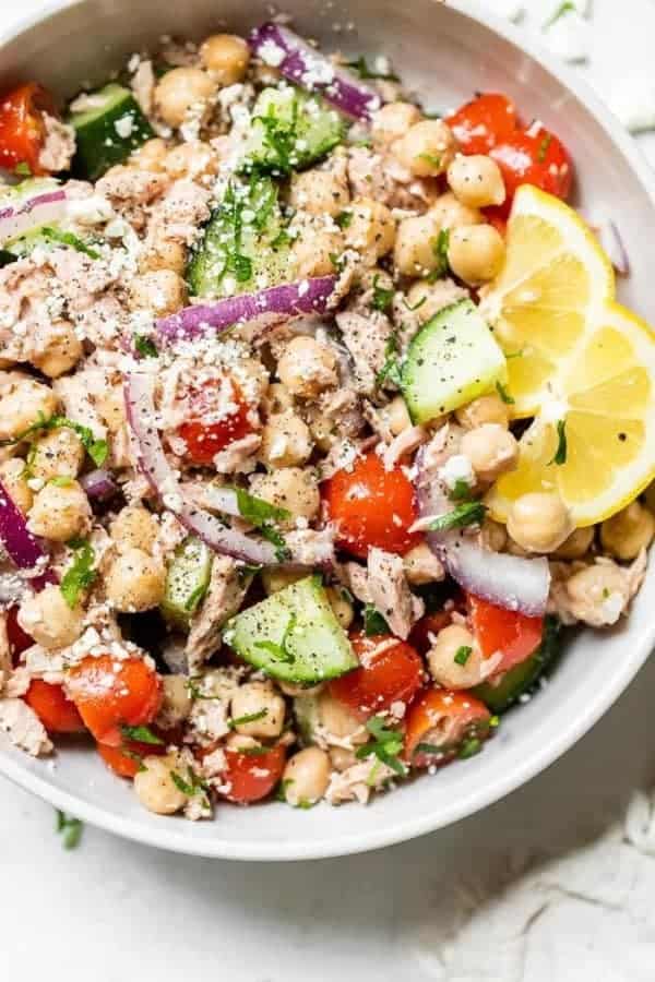 MEDITERRANEAN CHICKPEA TUNA SALAD