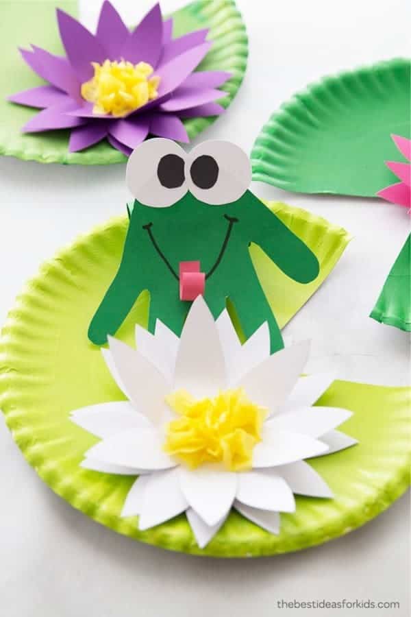 Cute Paper Plate Frog Art Project