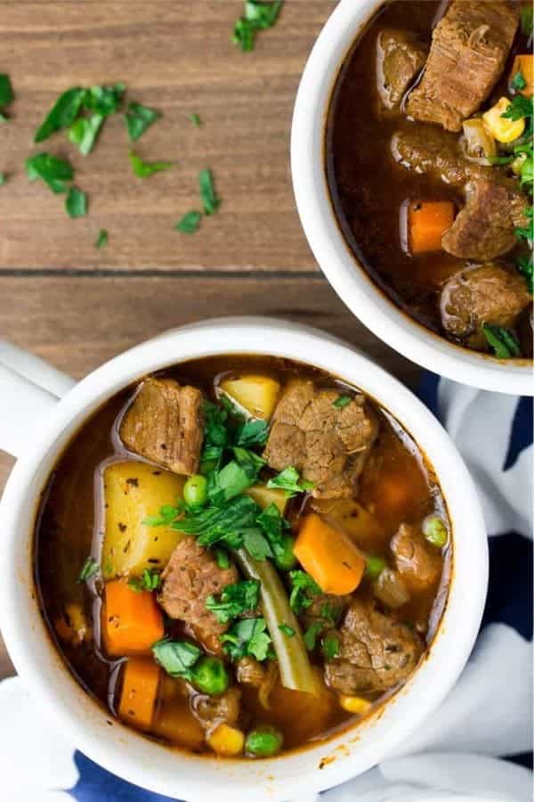 Instant Pot Vegetable Beef Soup