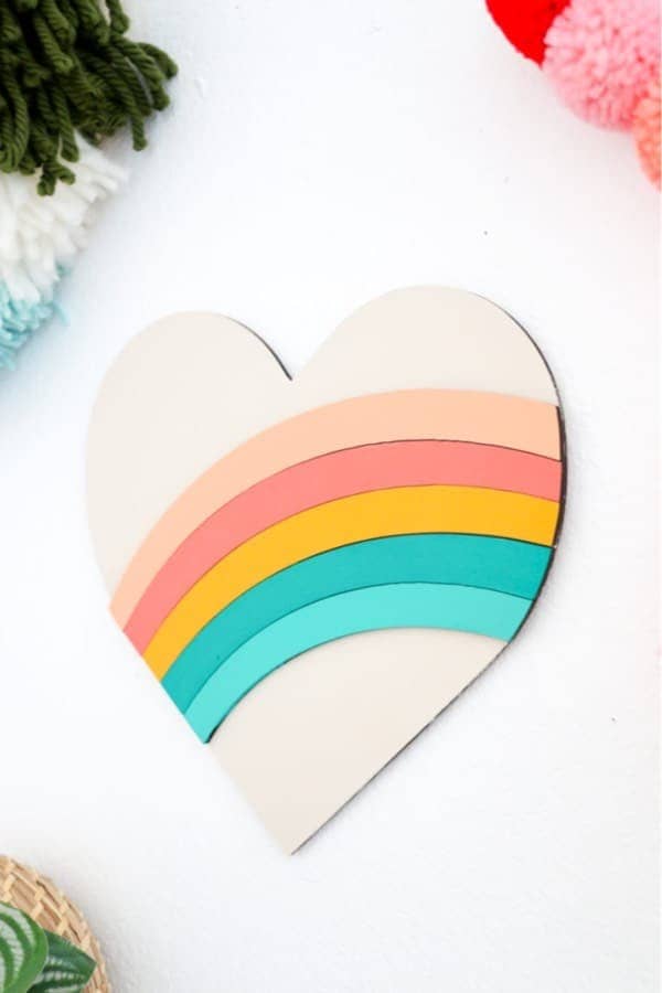 DIY Rainbow Heart