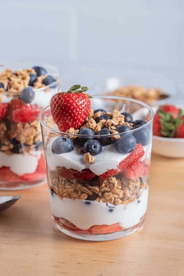 Yogurt Parfait with Granola and Fresh Fruit