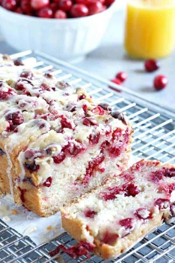 VEGAN CRANBERRY ORANGE LOAF CAKE